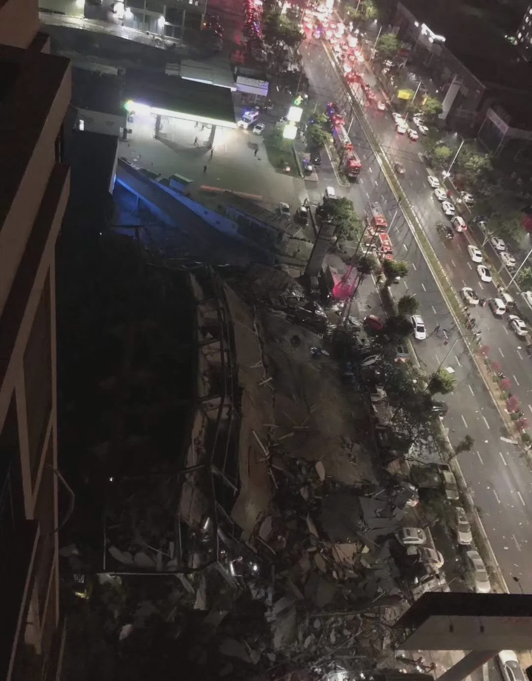6層泉州肺炎隔离酒店坍塌 全程仅2秒 瞬间画面曝光
