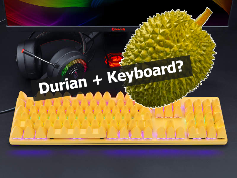 不是開玩笑！跪鍵盤 + 跪榴槤 = 榴槤鍵盤！
