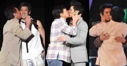 王力宏和成龍 非一般的關係 #KISS #接吻