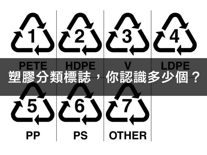 認識塑膠產品上的編號