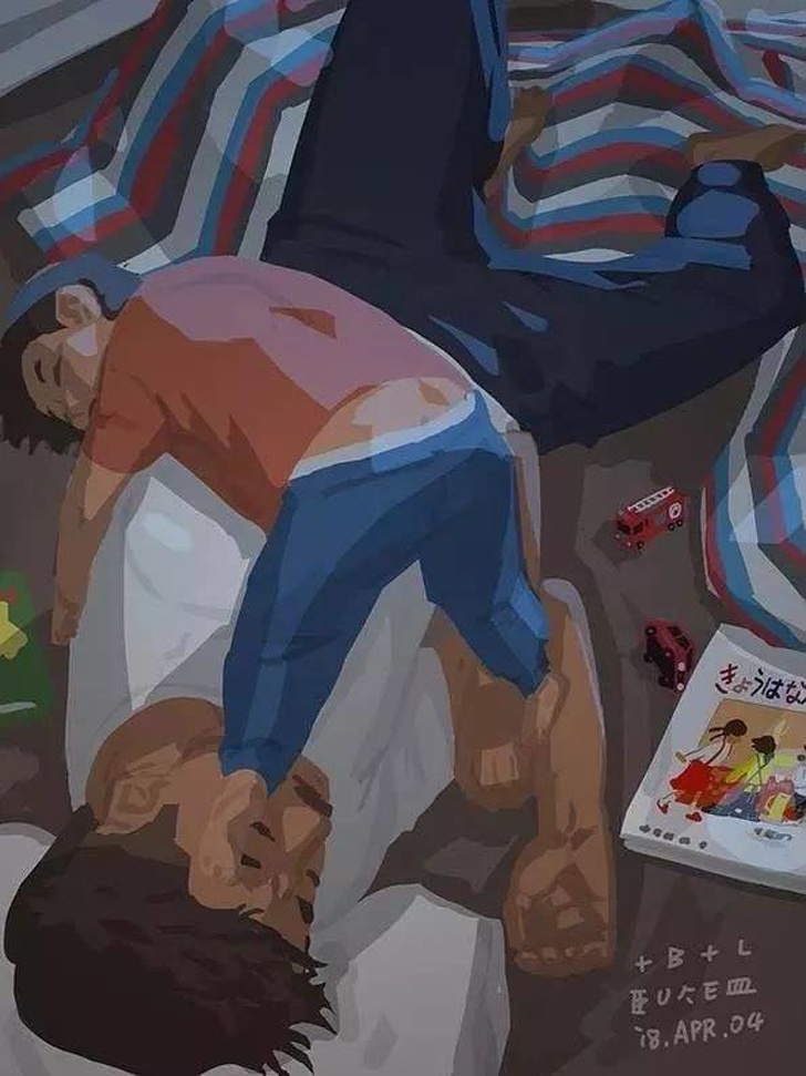 單親爸爸插畫家的育兒紀錄引 31 萬分享