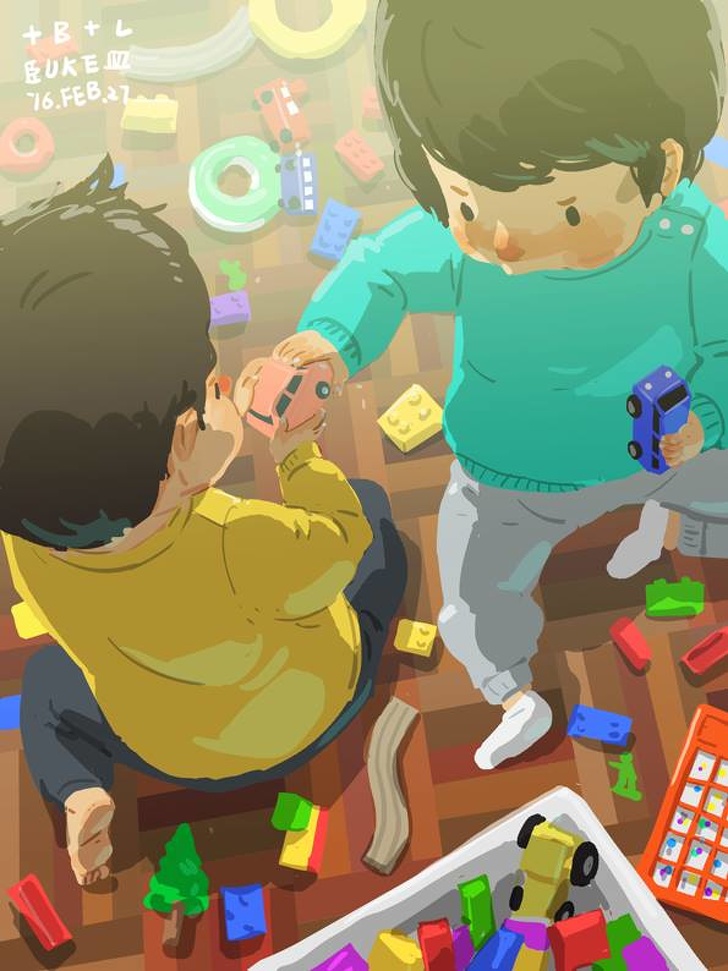單親爸爸插畫家的育兒紀錄引 31 萬分享