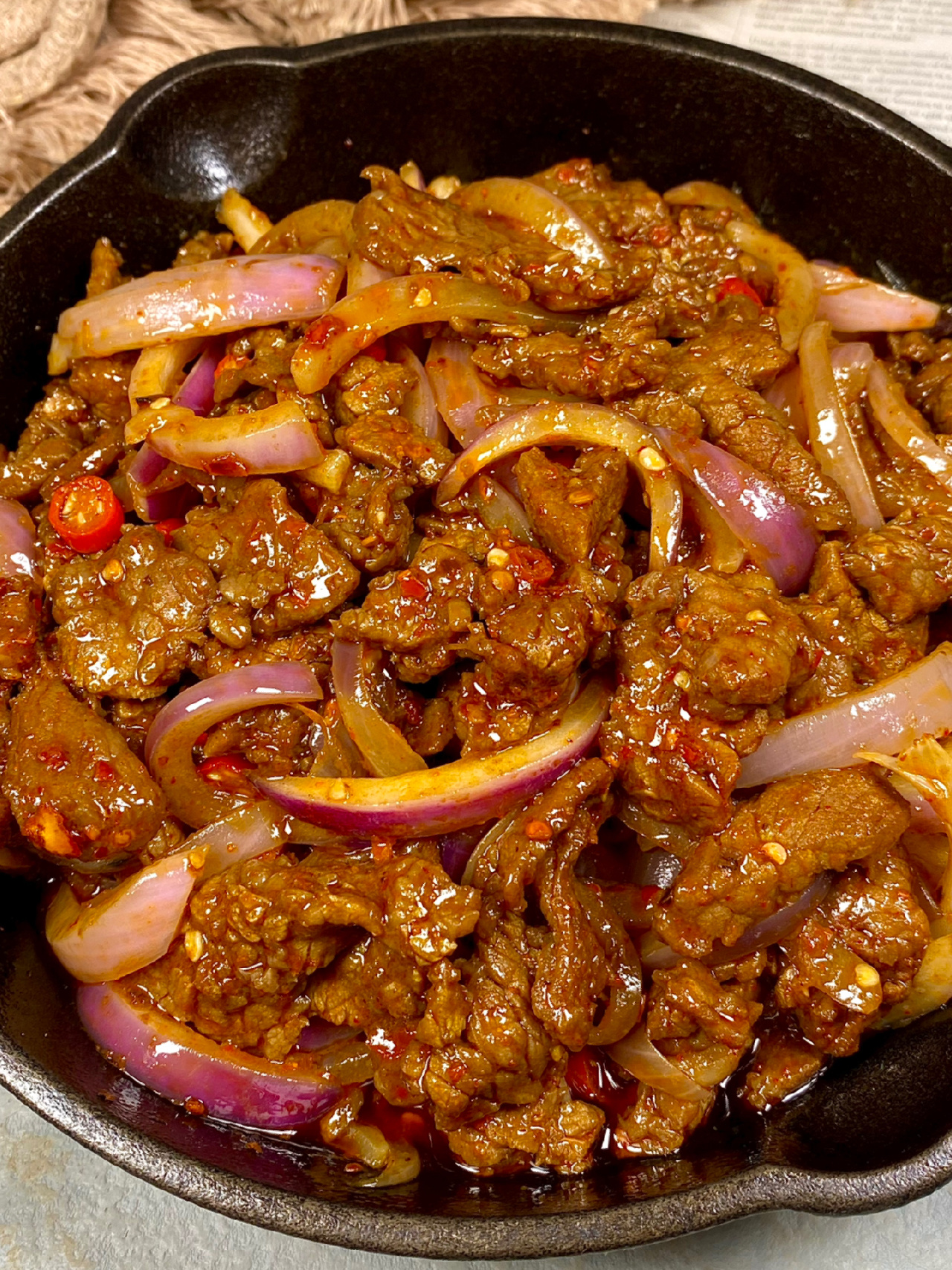 食譜：洋葱孜然牛肉