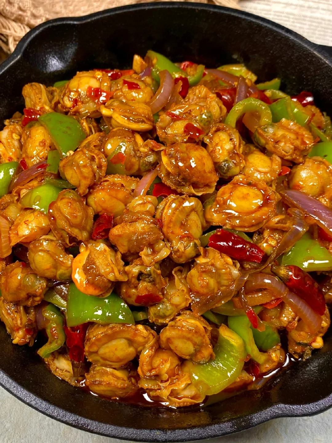 食譜：香辣爆炒扇貝肉