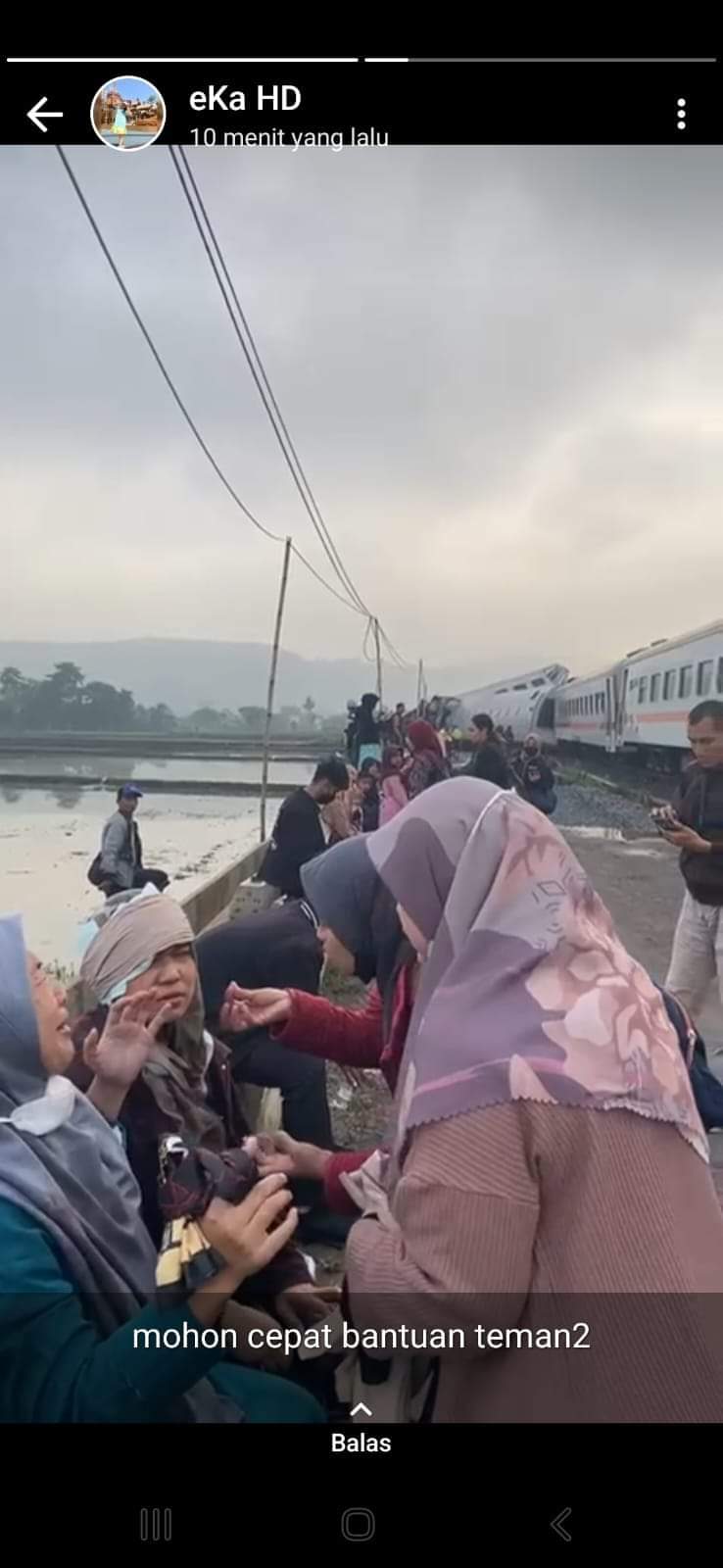 印尼火車相撞 現場畫面曝光 印尼火車相撞 現場畫面曝光