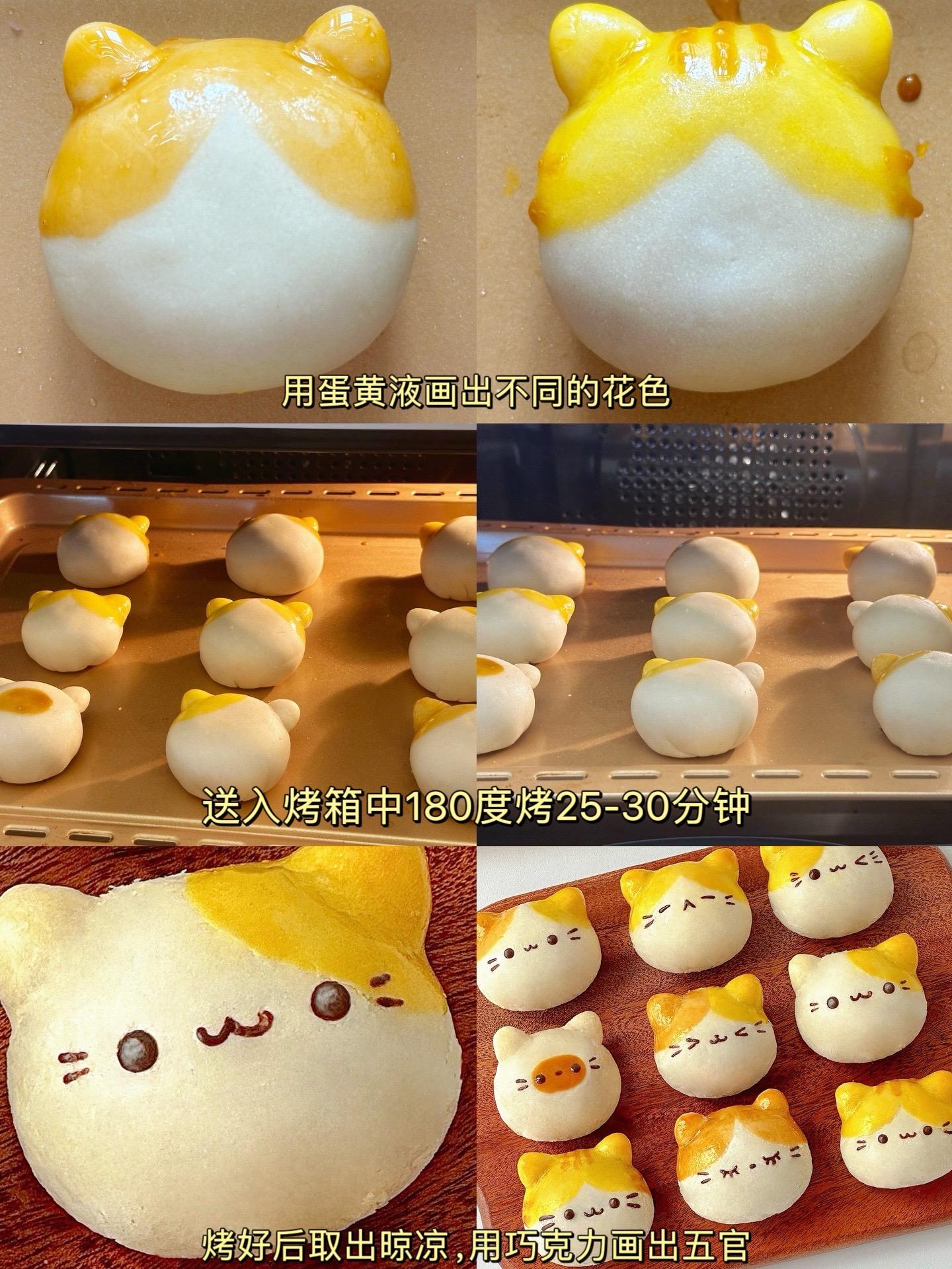 貓咪蛋黃酥 (附教程)