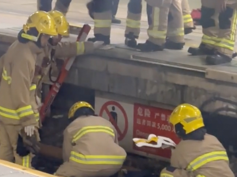 六旬漢羅湖站墮軌 六旬漢羅湖站墮軌