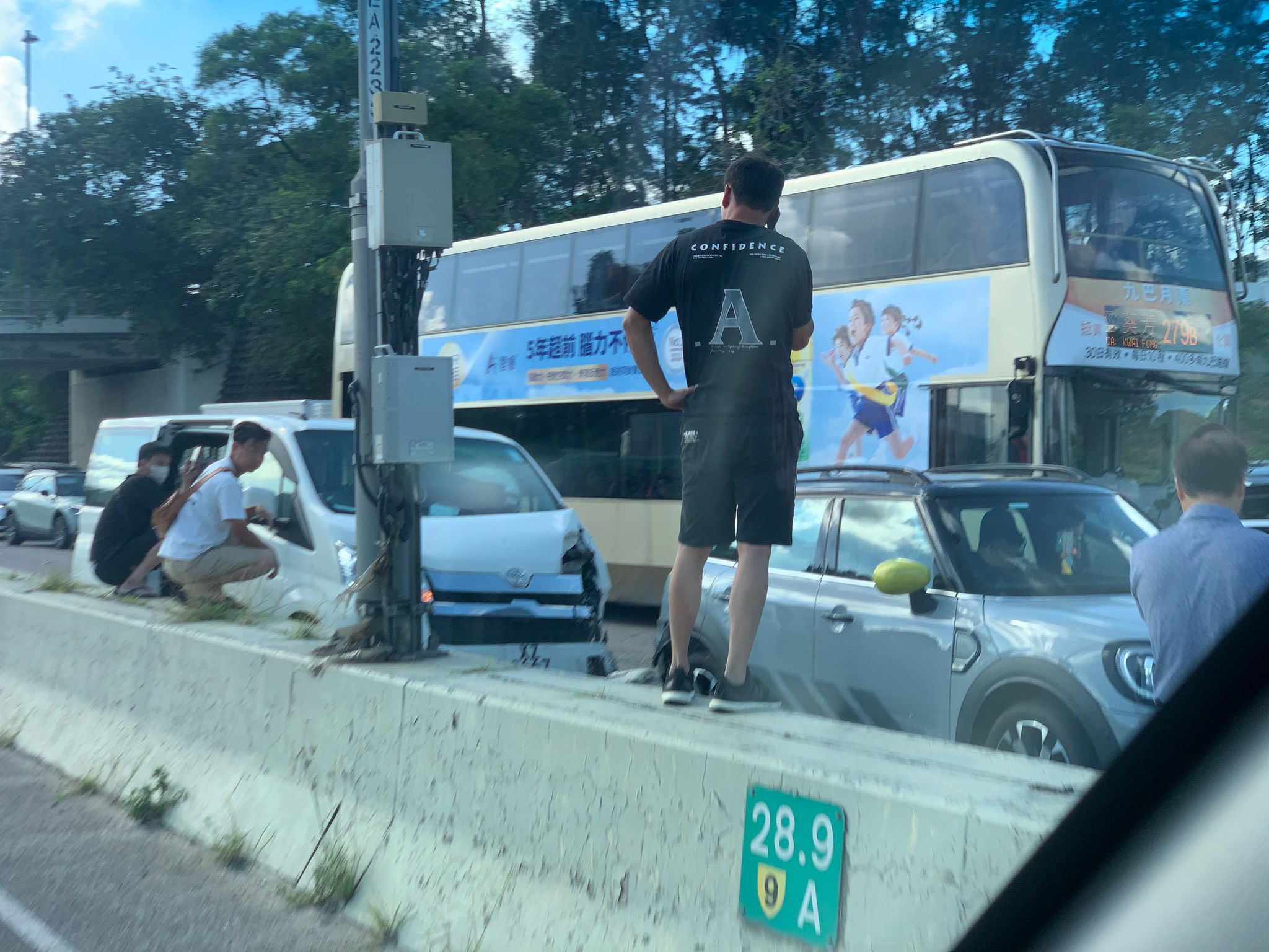 粉嶺公路五車相撞